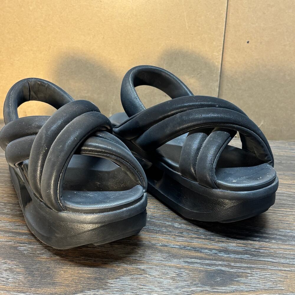 Nike Air Max Isla Sandal Womens 6 Black Anthracite Strappy Platform FJ5929-003